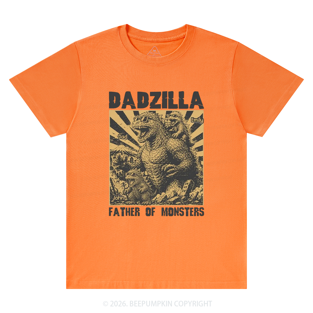 Personalized Dadzilla Father Of Monster T-Shirts
