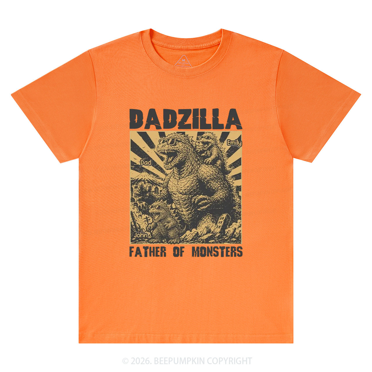 Personalized Dadzilla Father Of Monster T-Shirts