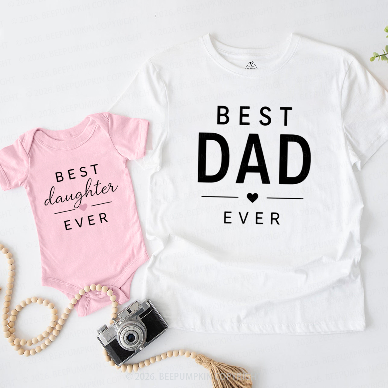 Best Dad Ever Best Daughter Ever Dad&Me Matching Shirts