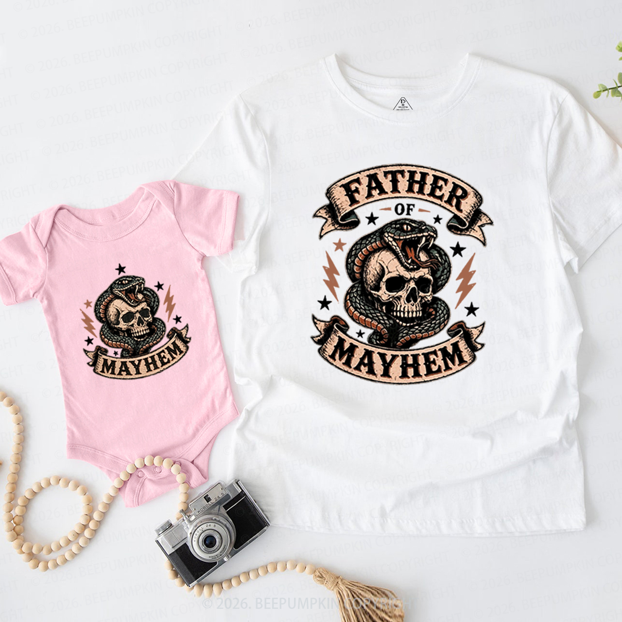 Father Of Mayhem Cool Dad&Me Matching Shirts