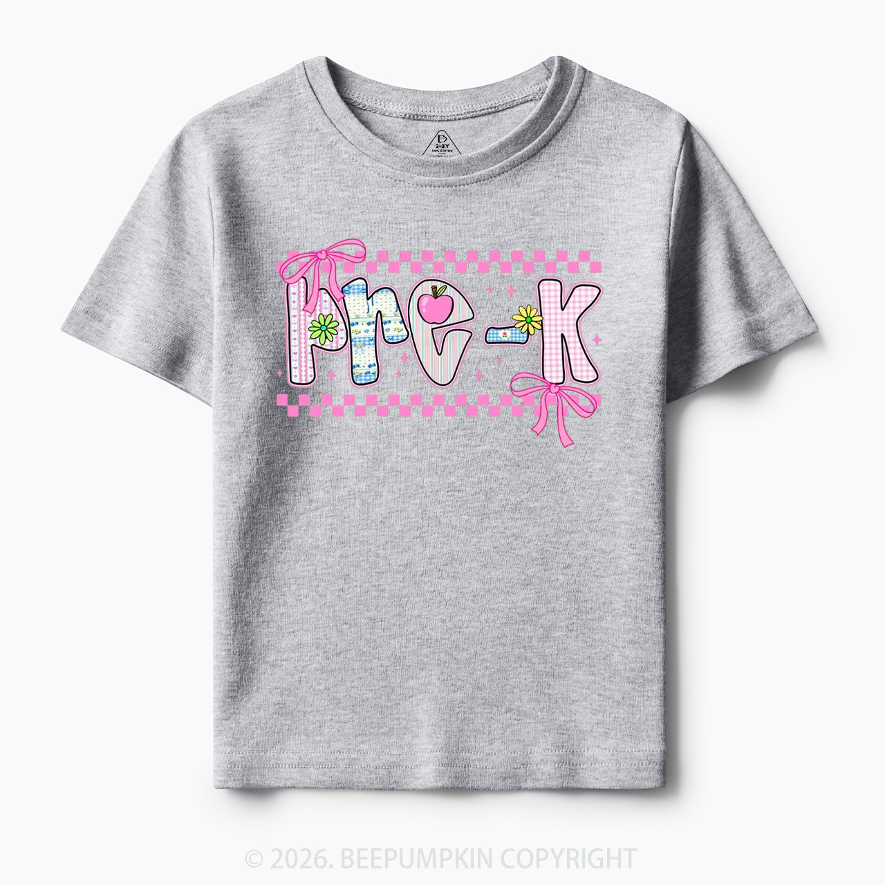Preppy Floral Pre-k 1st/2nd/3rd/4th/5th Grade Toddler&Kid's Tees