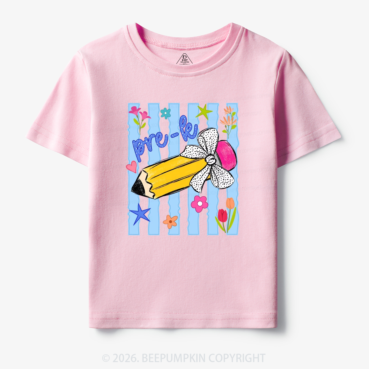 Striped Pencil Pre-K To Fifth Grade Toddler&Kid's Tees