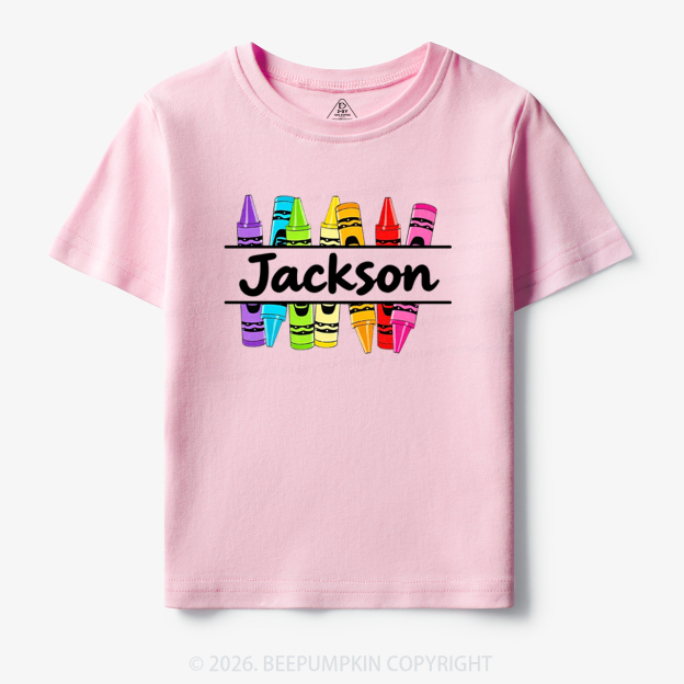 Personalized Name Back To School Toddler&Kid's Tees