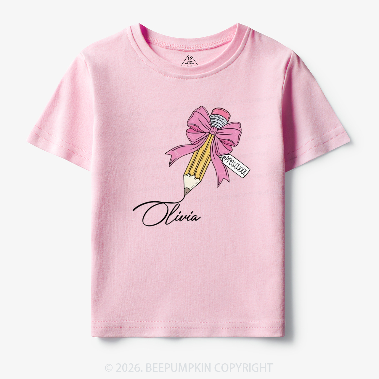 Personalized Preschool Back To School Toddler&Kid's Tees
