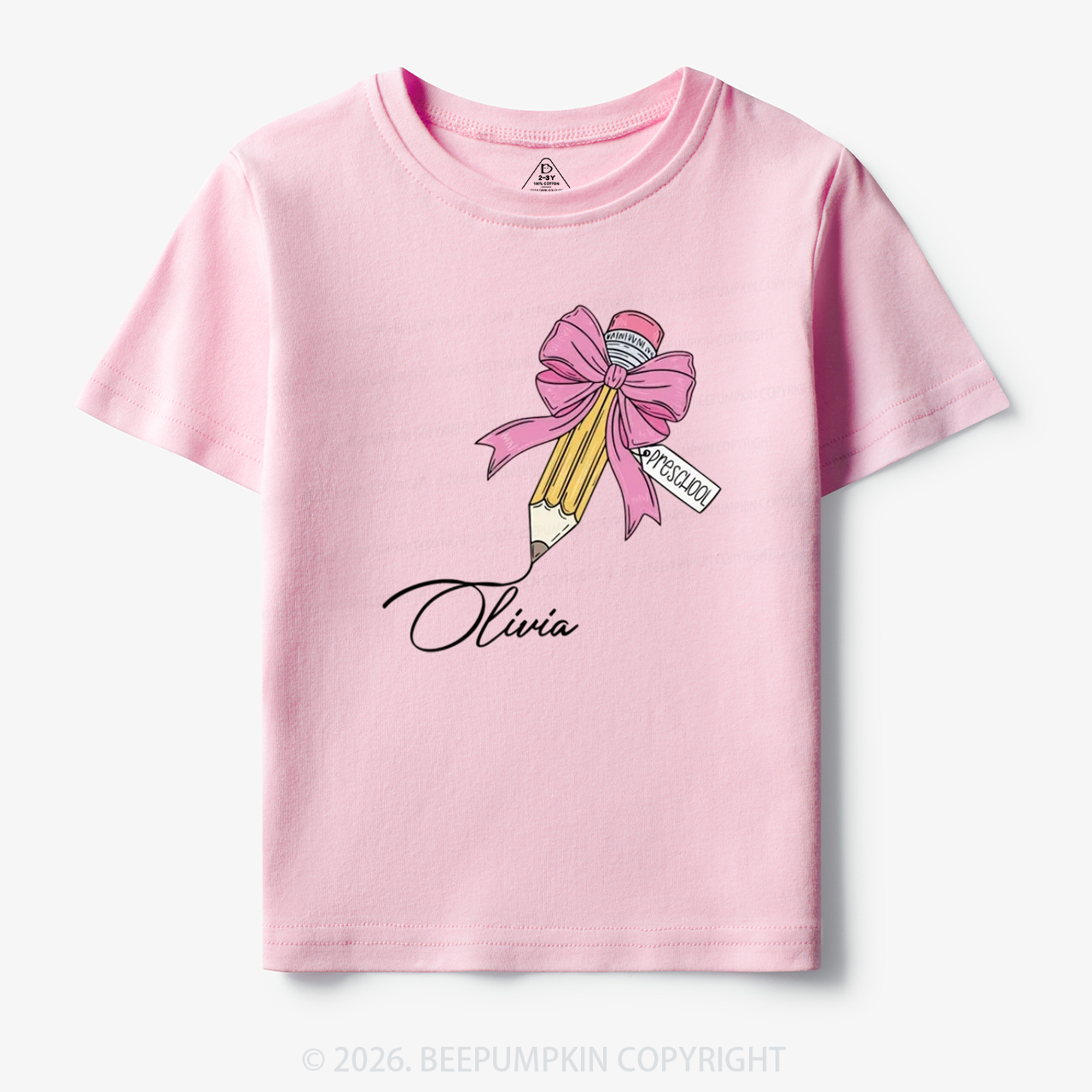 Personalized Preschool Back To School Toddler&Kid's Tees