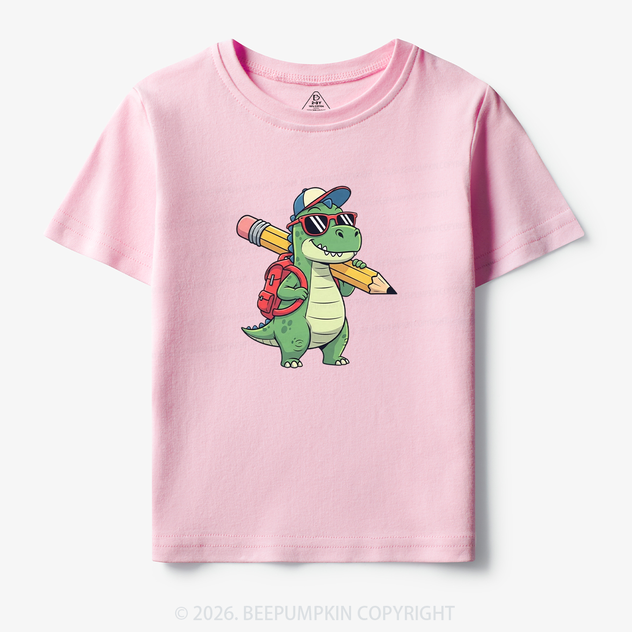Funny Rex Back to School Dinosaur Toddler&Kid's Tees