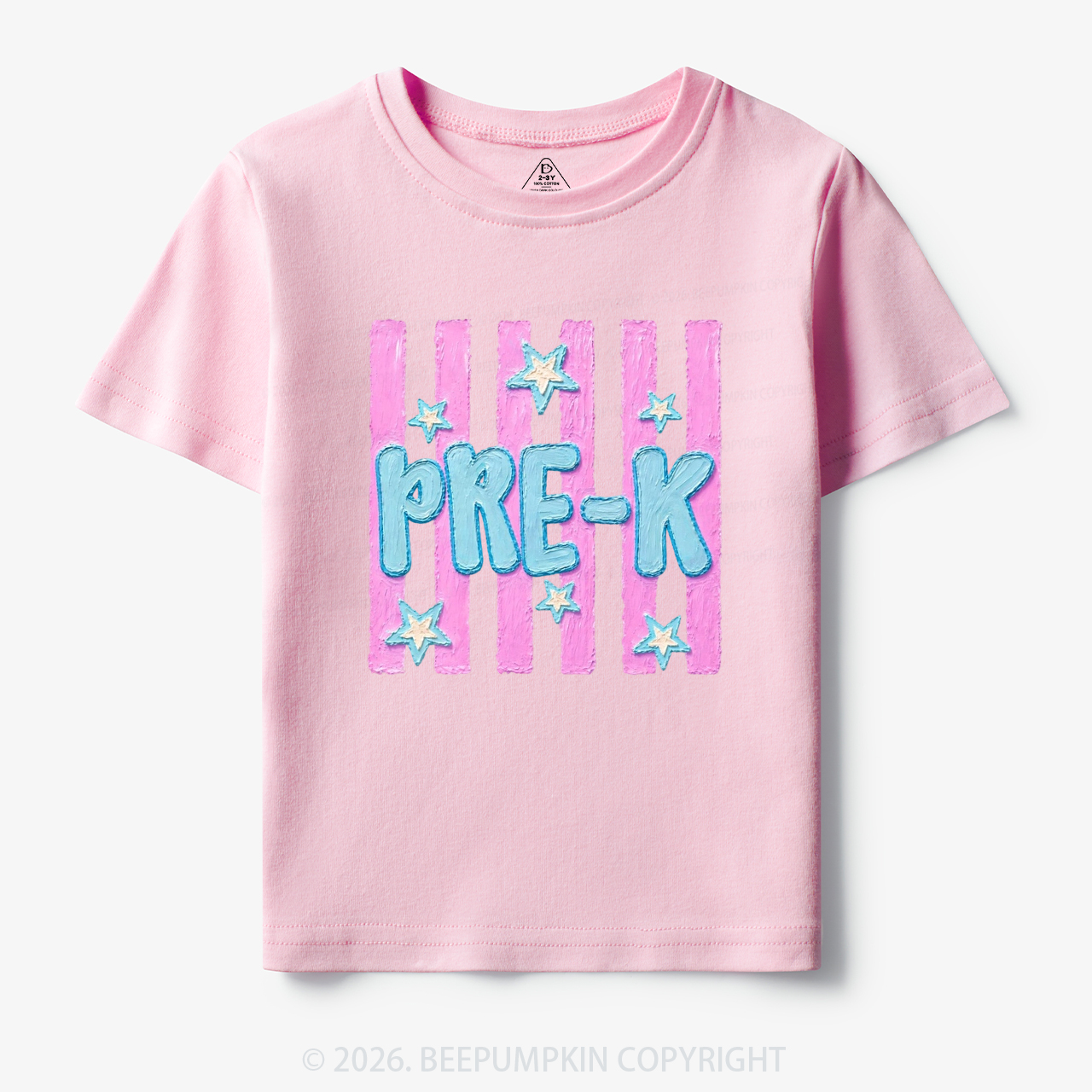 Retro Striped Pre-K Back To School Toddler&Kid's Tees
