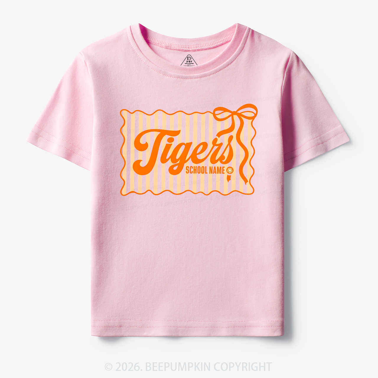 Personalized School Name Mascot Toddler&Kid's Tees