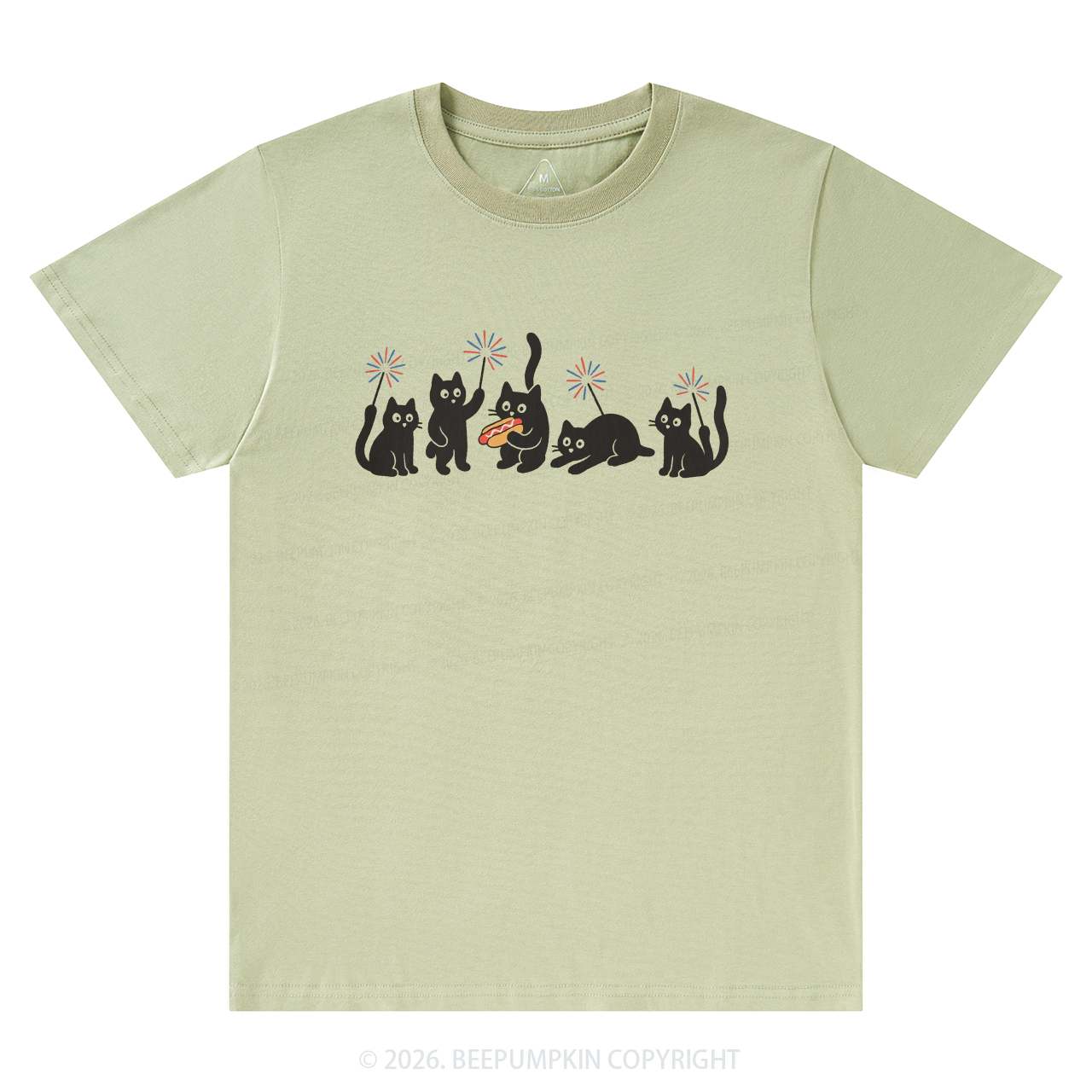 4th of July Funny Black Cats T-Shirts