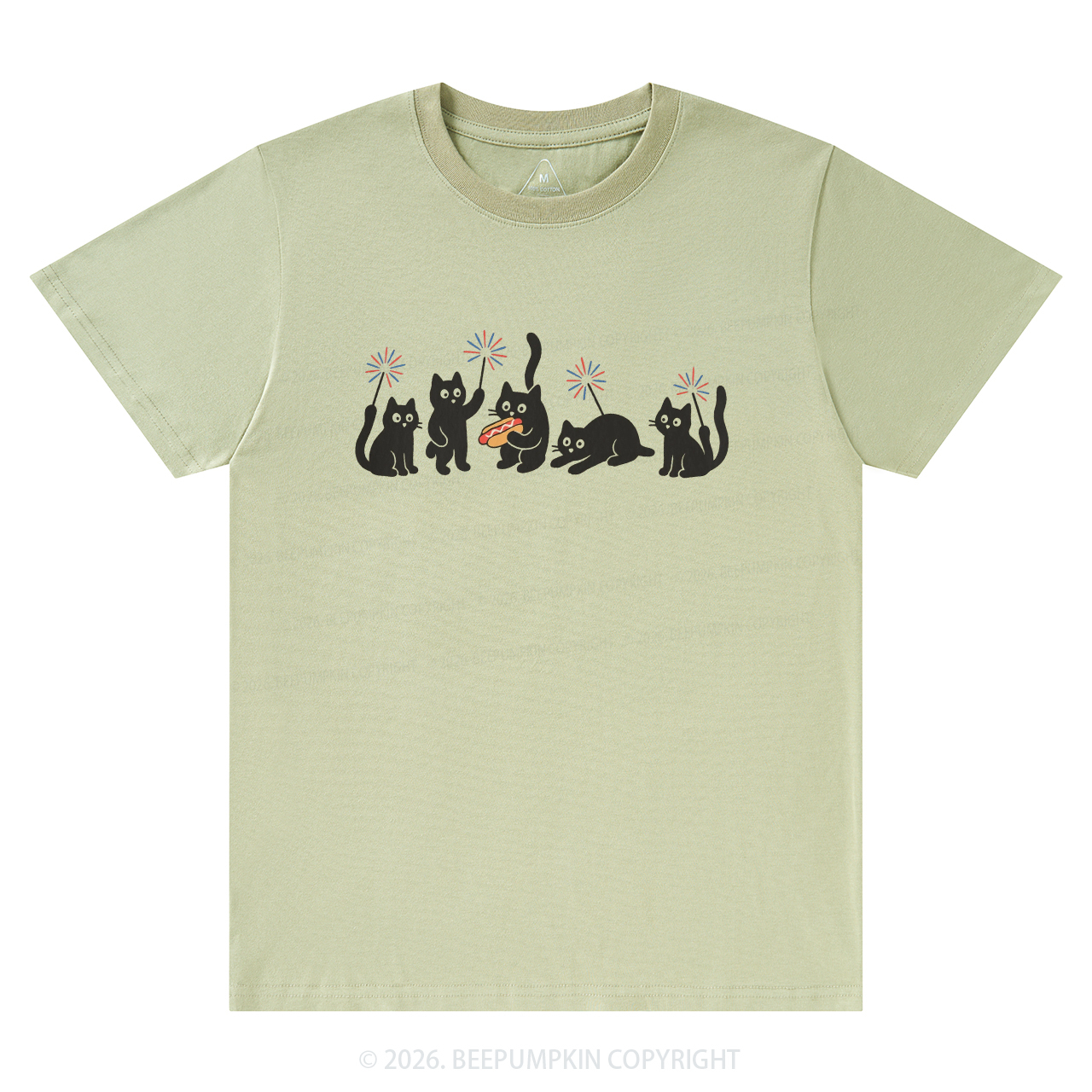 4th of July Funny Black Cats T-Shirts