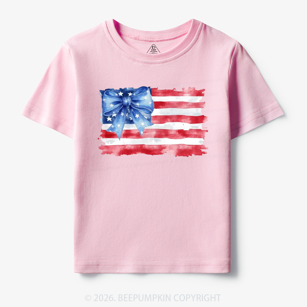 4th of July American Flag Toddler&Kid's Tees