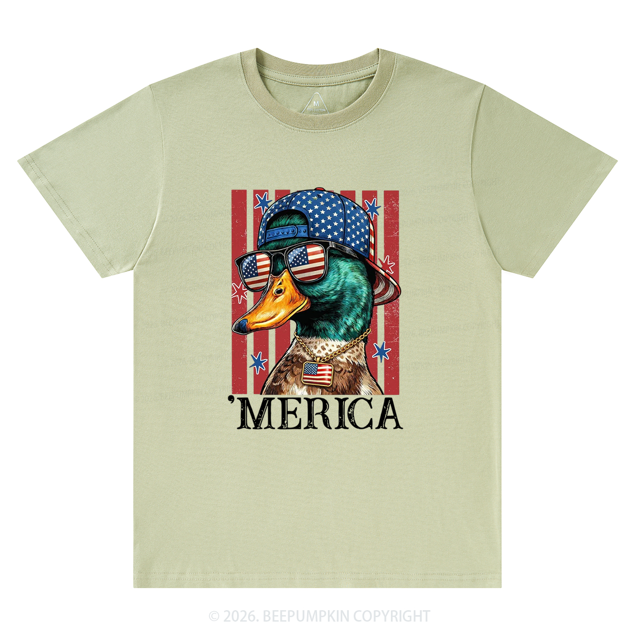 4th of July Funny Patriotic Merica Duck T-Shirts