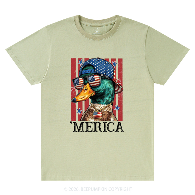 4th of July Funny Patriotic Merica Duck T-Shirts
