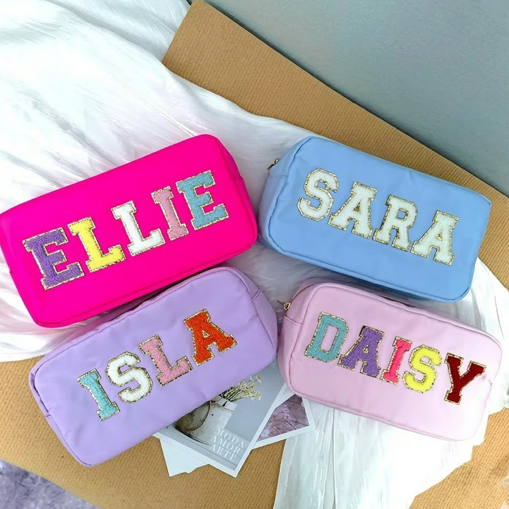 Personalized Patch Makeup Bag