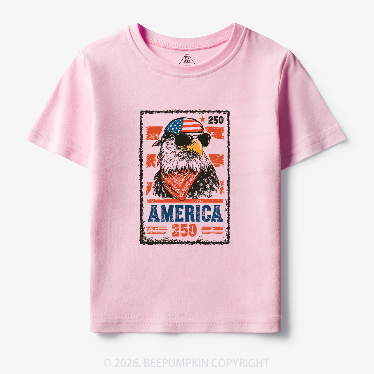 250th American Eagle 4th of July Toddler&Kid's Tees