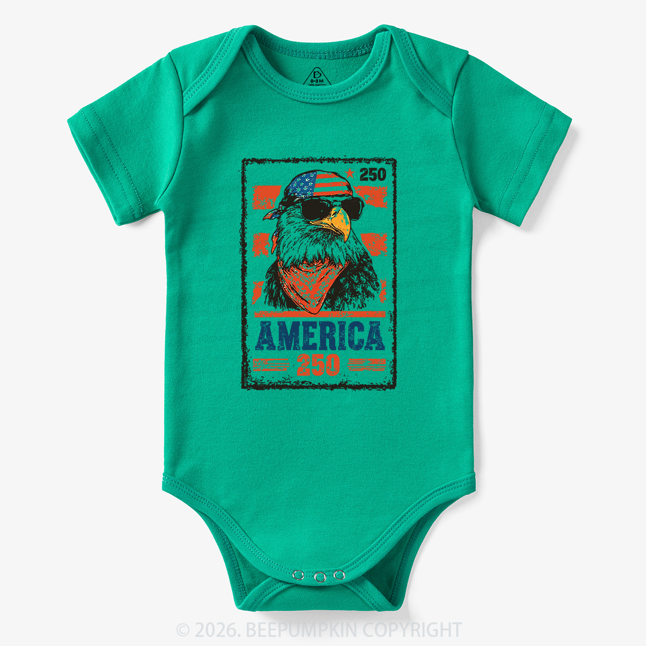 250th American Eagle 4th of July Bodysuit