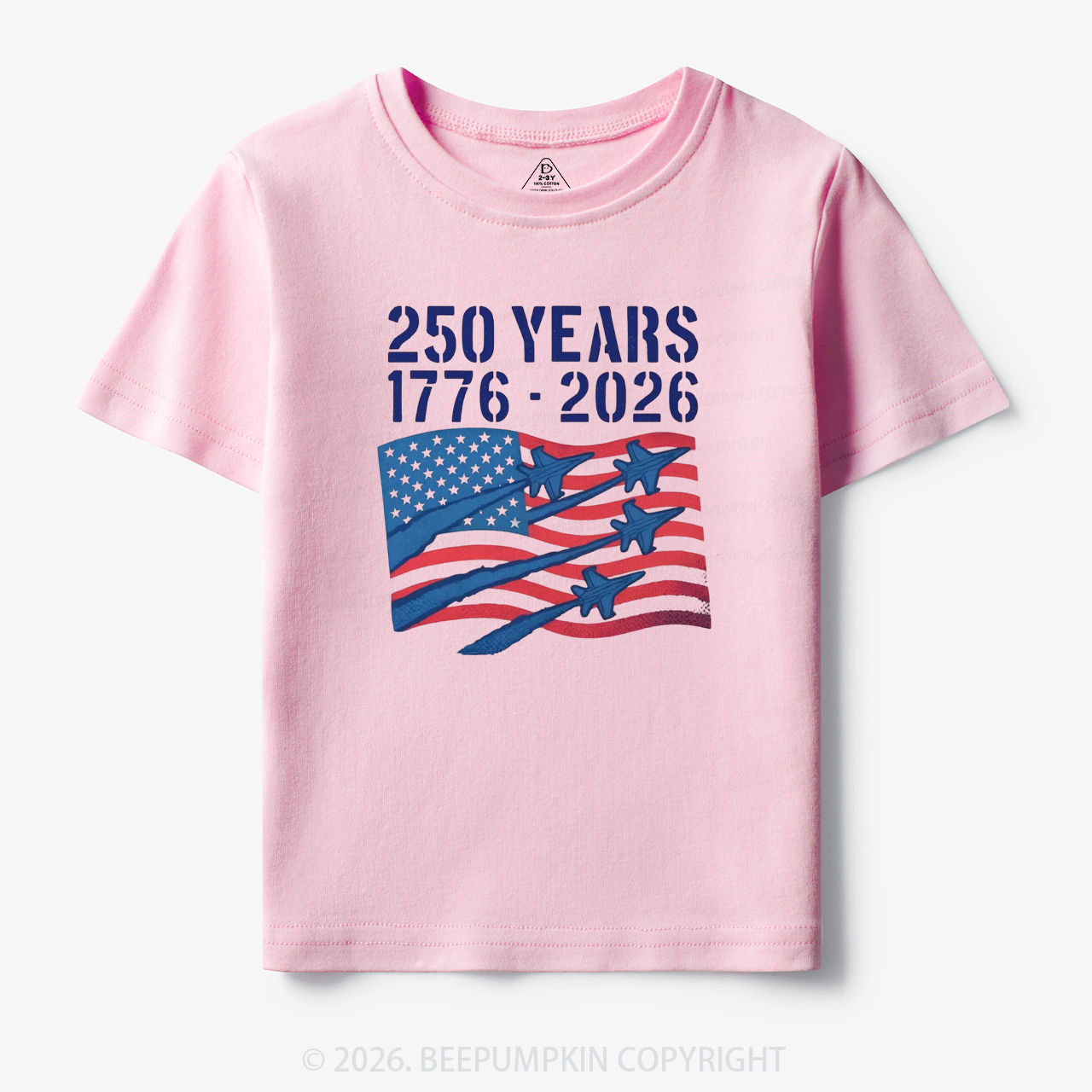 250 Years 1776-2026 America Patriotic Toddler&Kid's Tees