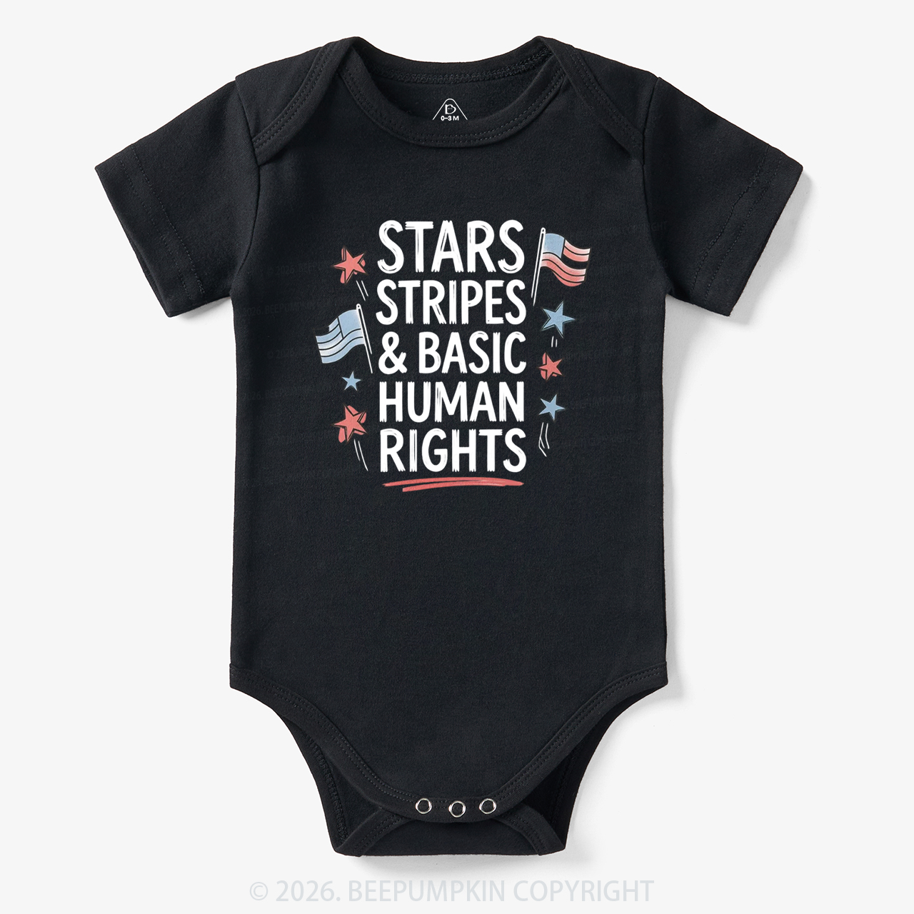 Stars Stripes Patriotic 4th Of July Bodysuit