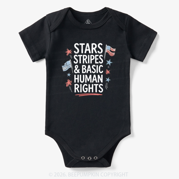 Stars Stripes Patriotic 4th Of July Bodysuit