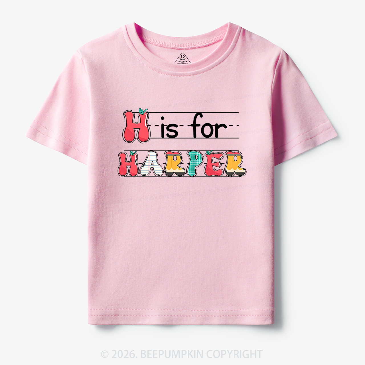 Personalized Kids Name Back To School Toddler&Kids Tees