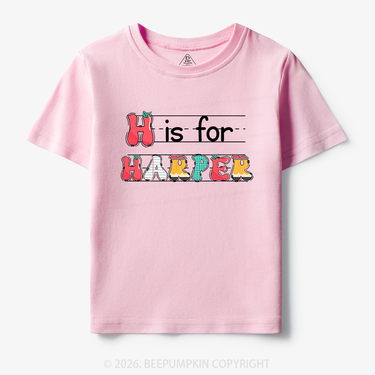 Personalized Kids Name Back To School Toddler&Kids Tees