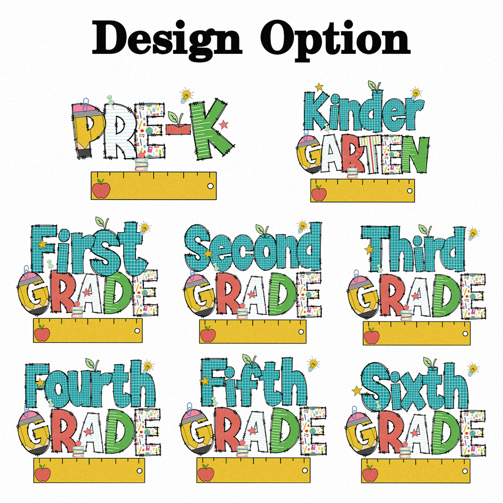 Personalized Letter Grade Toddler&Kids Retro Raglan T-shirt