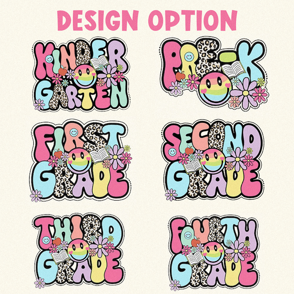 Personalized First/Second/Third Grade Back To School Toddler&Kids Retro Raglan T-shirt
