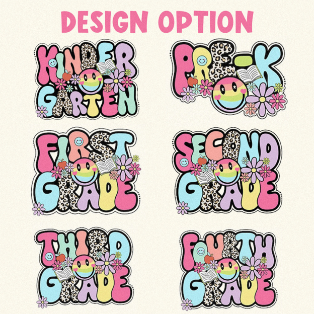 Personalized First/Second/Third Grade Back To School Toddler&Kids Retro Raglan T-shirt