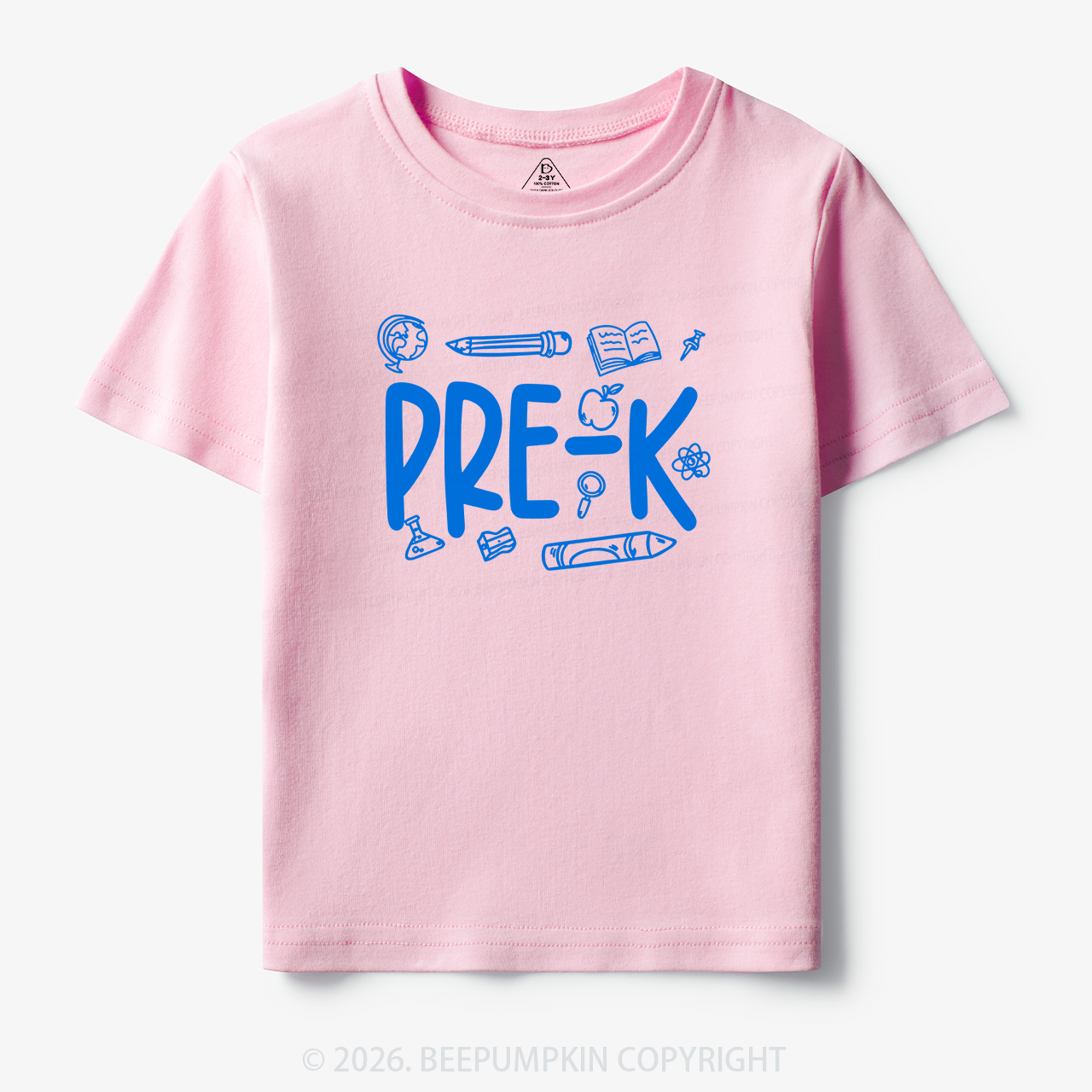 Personalized Preppy Back To School Doodles Toddler&Kid's Tees