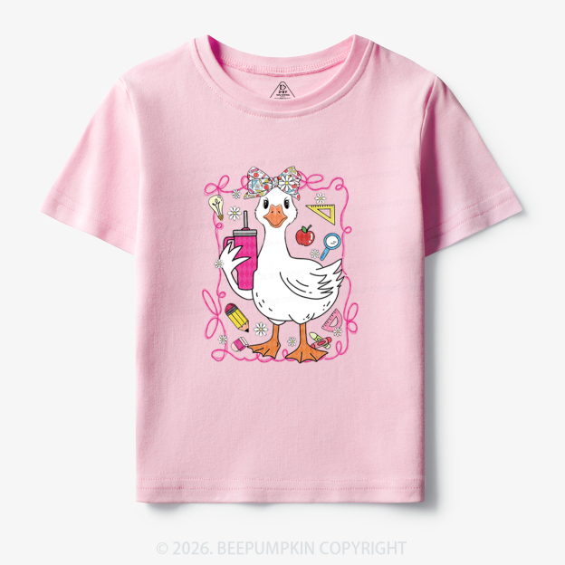 Coquette Silly Goose Back To School Toddler&Kid's Tees