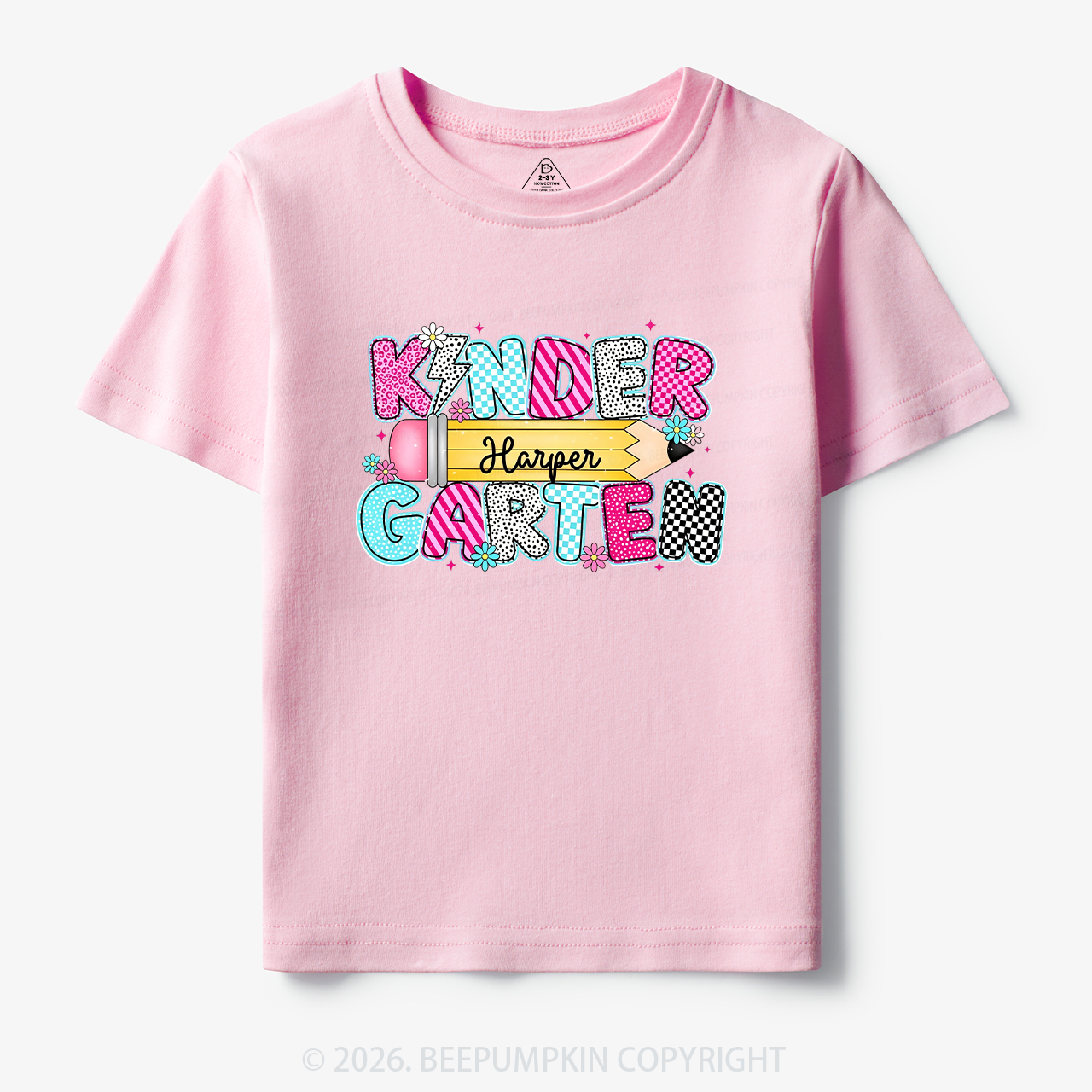 Personalized Kindergarten Name Back To School Toddler&Kid's Tees
