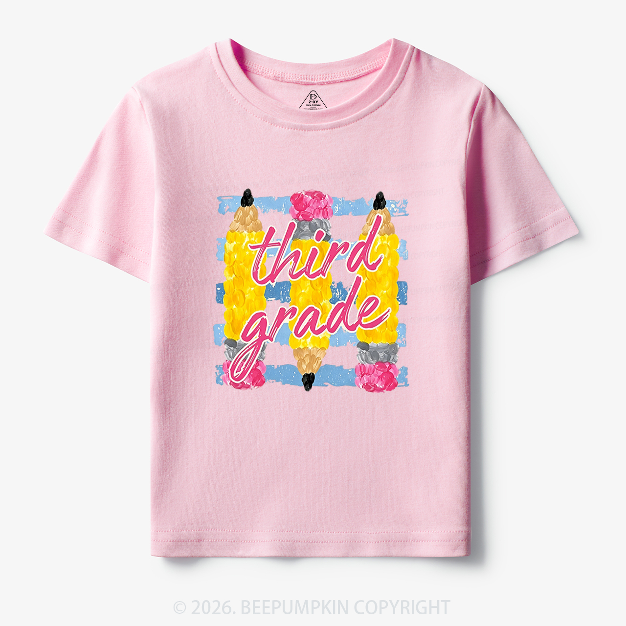 Personalized Grade Colors Stripes Back to School Toddler&Kid's Tees