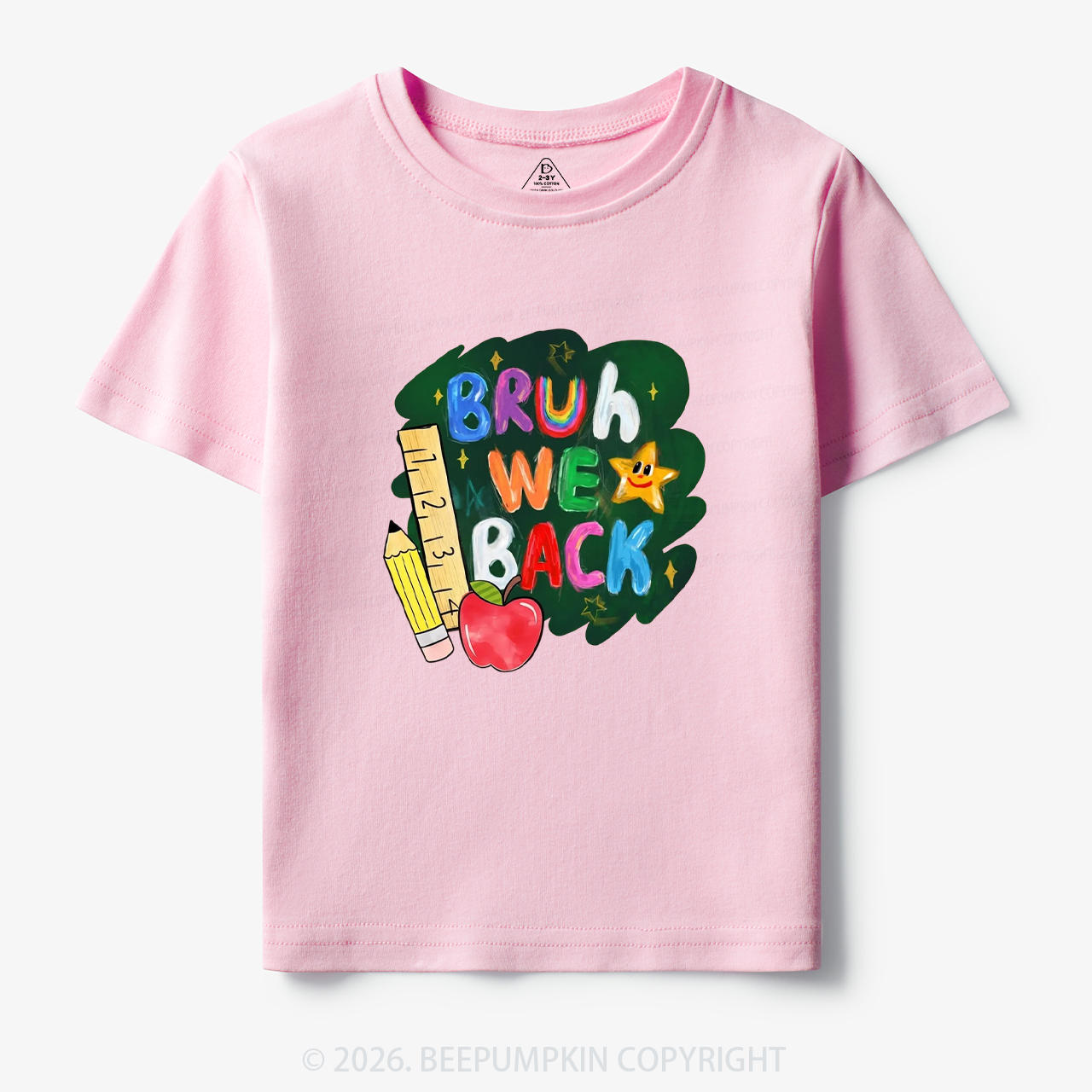 Bruh We Back Funny Back to School Toddler&Kid's Tees