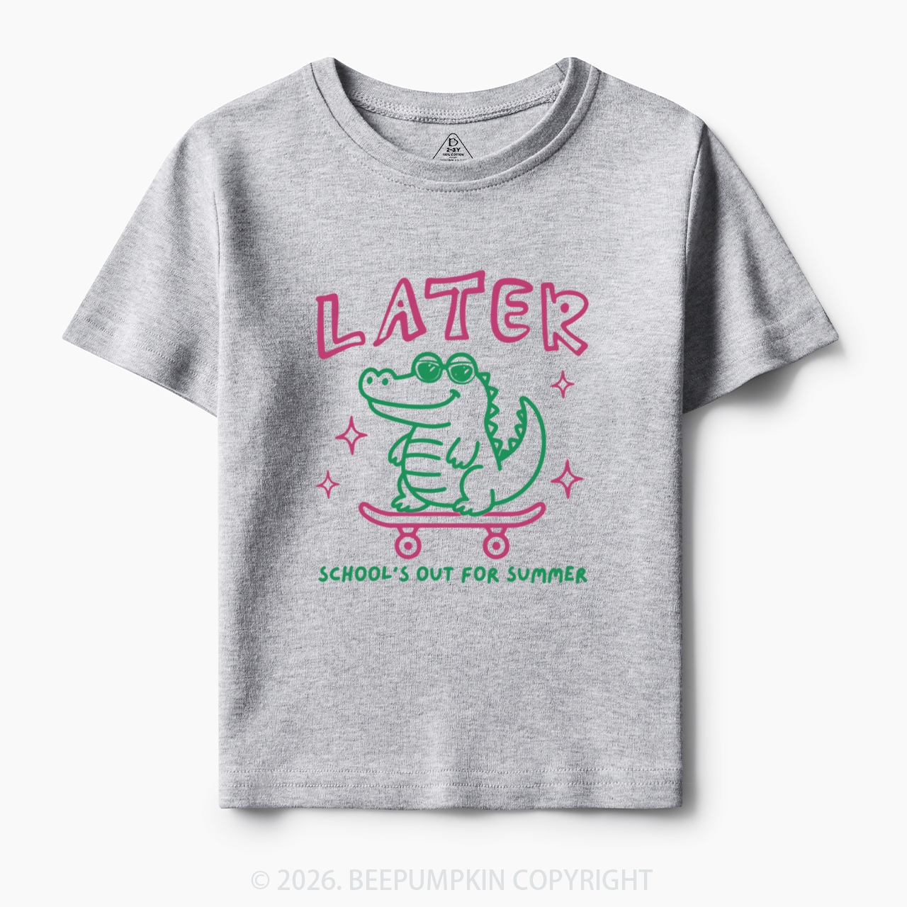Later School's Out For Summer Alligator Toddler&Kid's Tees