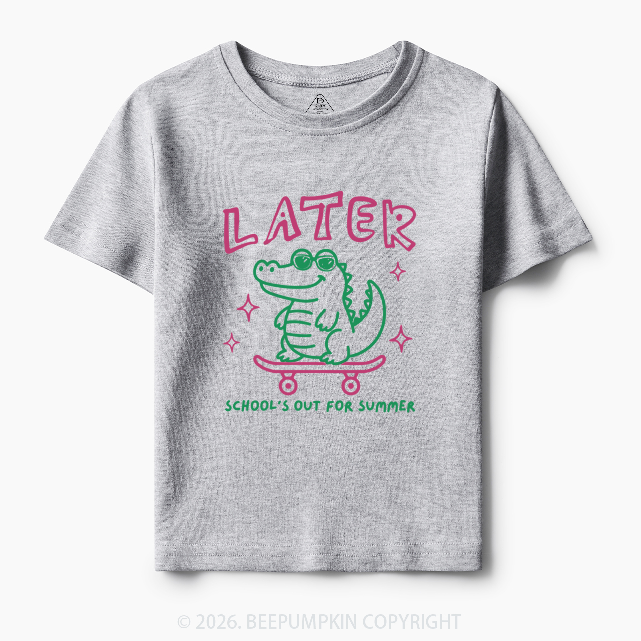 Later School's Out For Summer Alligator Toddler&Kid's Tees
