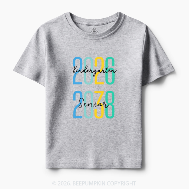 Class of 2026 Kindergarten 2038 Senior Toddler&Kid's Tees