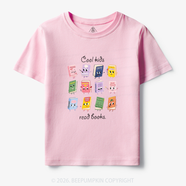 Cool Kids Read Books Back To School Toddler&Kid's Tees