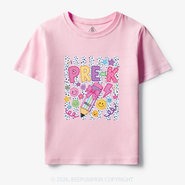 Personalized Pre-K Striped Back to School Toddler&Kid's Tees
