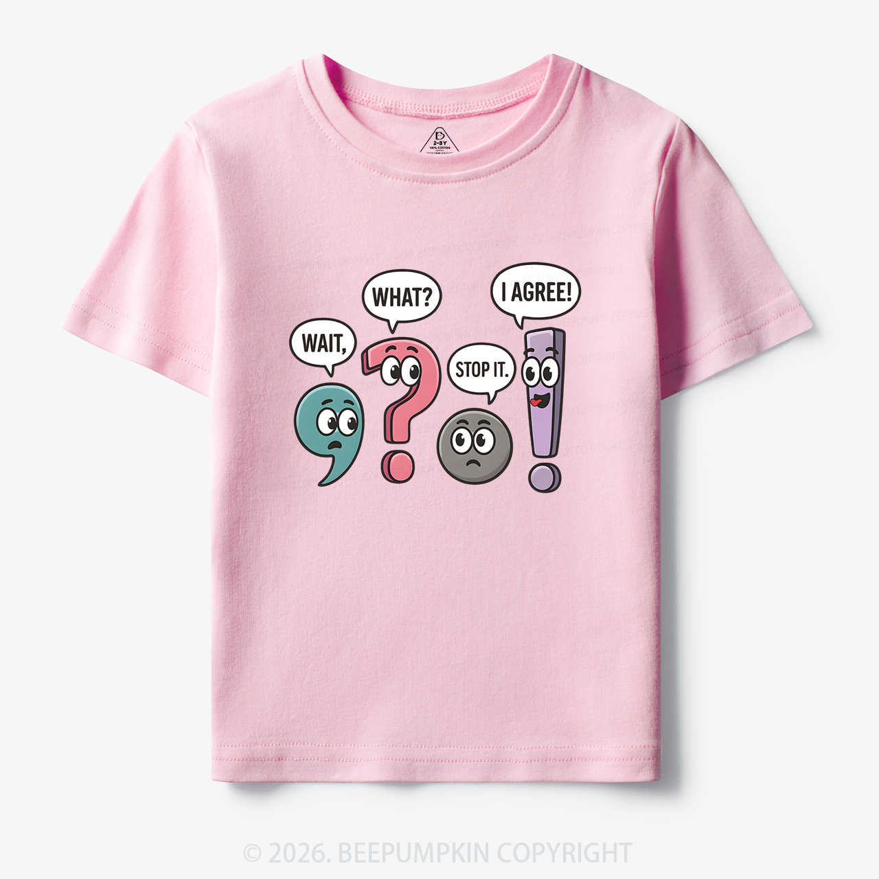 Funny Punctuation Back to School Toddler&Kid's Tees