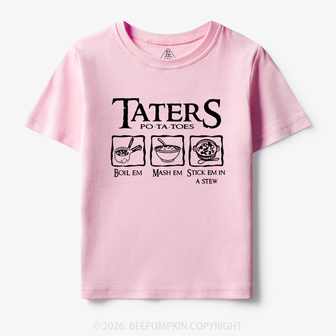 Taters Potatoes Funny Toddler&Kid's Tees