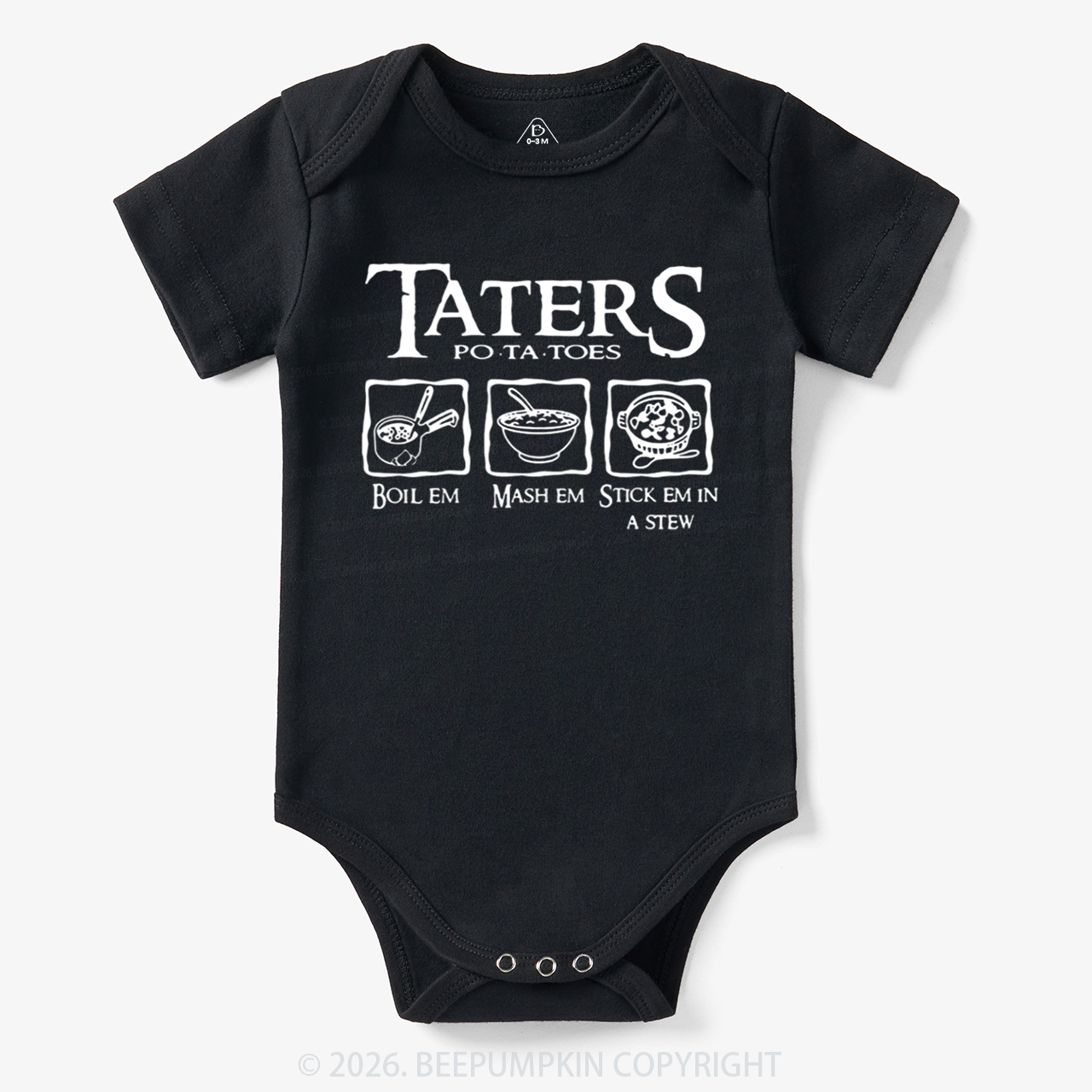 Taters Potatoes Funny Bodysuit