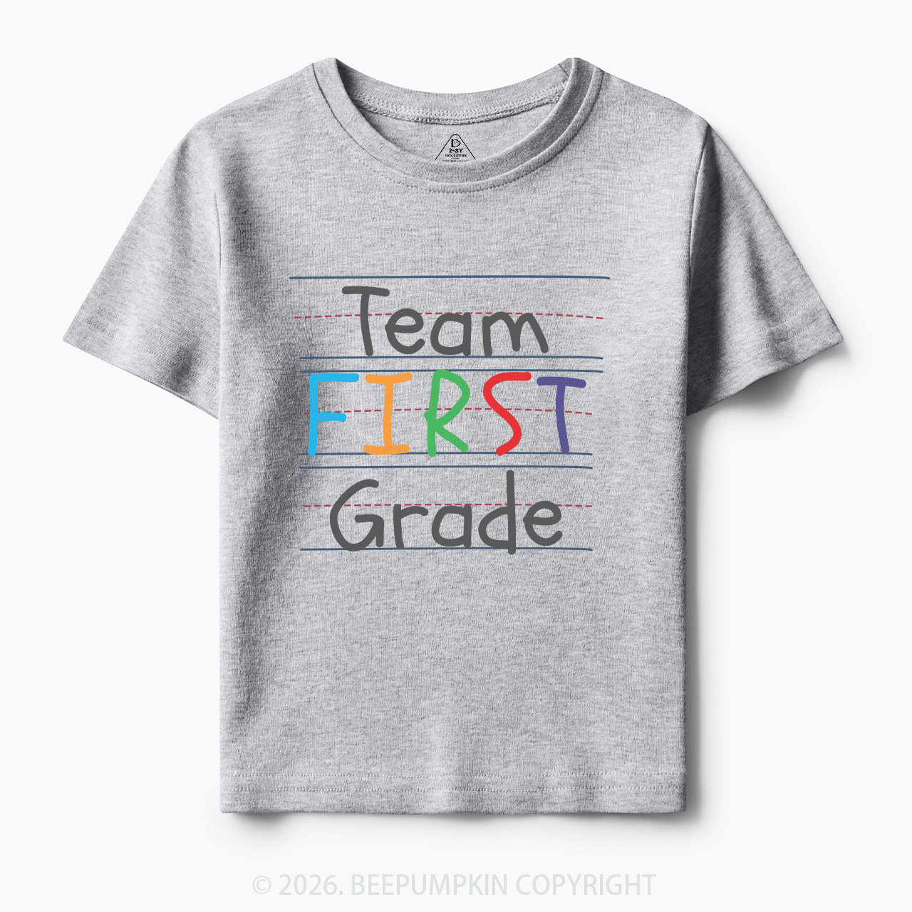 Team First Grade Back To School Kids T-shirts