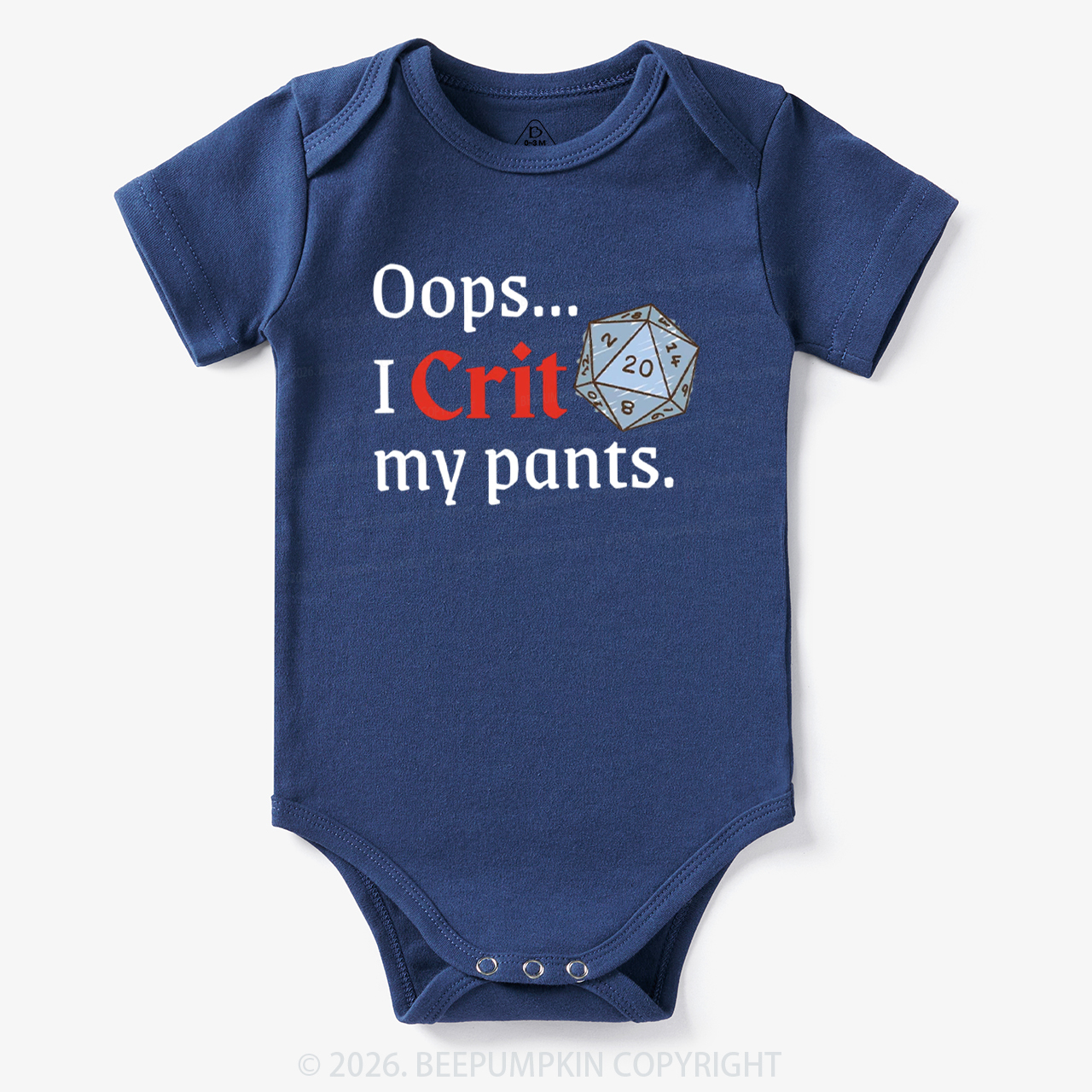 Oops I CRIT My Pants Hilarious Bodysuit