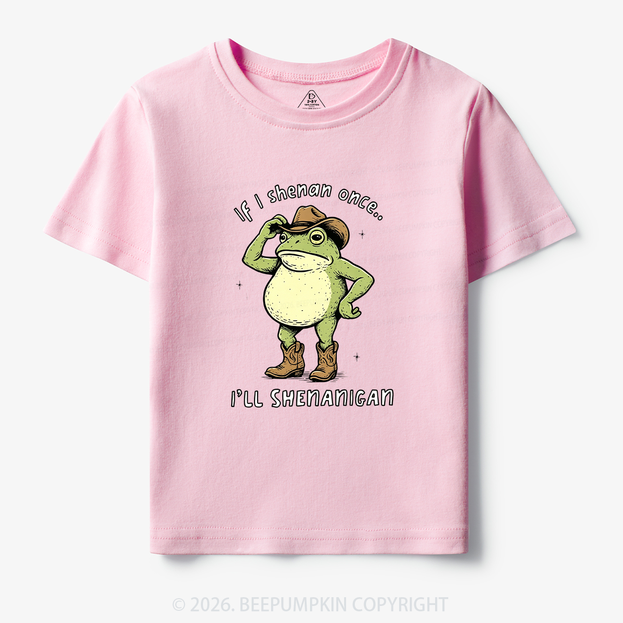 Funny Frog If I Shenan Once I'll Shenanigan Toddler&Kid's Tees