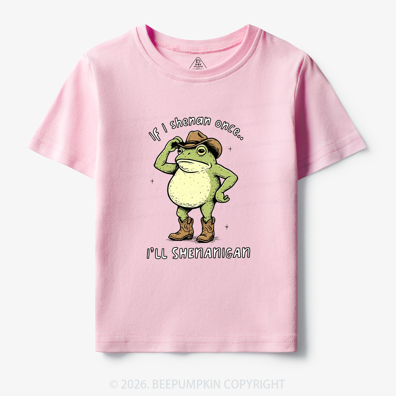 Funny Frog If I Shenan Once I'll Shenanigan Toddler&Kid's Tees