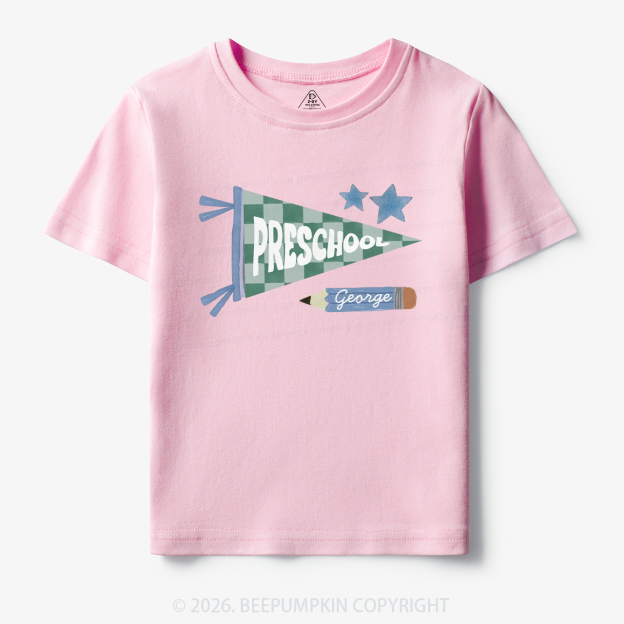 Personalized Pennant Back to School Toddler&Kid's Tees