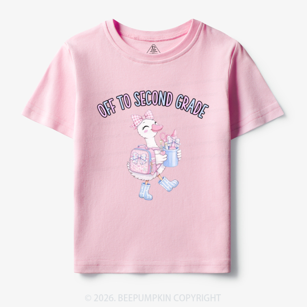 Personalized Off To Grade Back To School Toddler&Kid's Tees