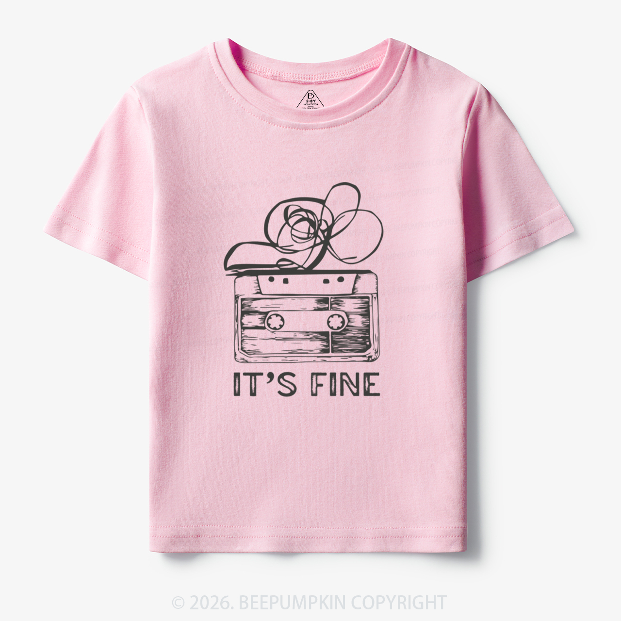 Retro Cassette Tape It’s Fine Toddler&Kid's Tees