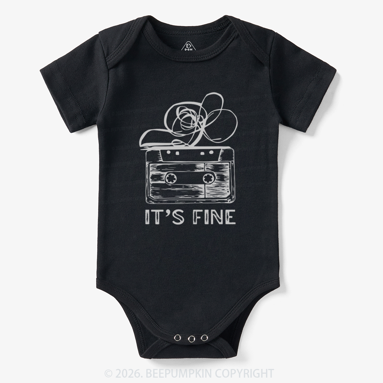 Retro Cassette Tape It’s Fine Bodysuit