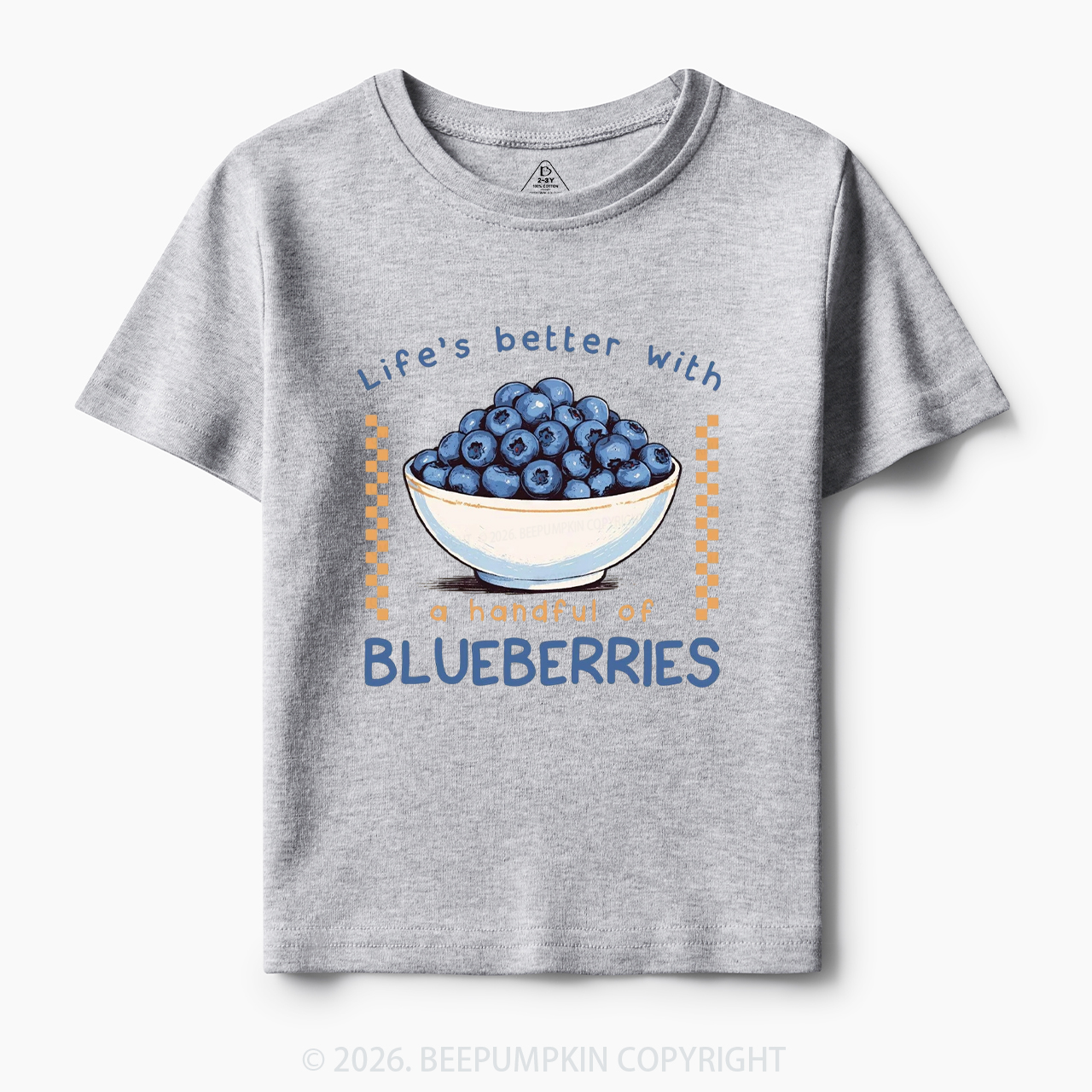 Life's better with a handful of Blueberries Funny Toddler&Kid's Tees